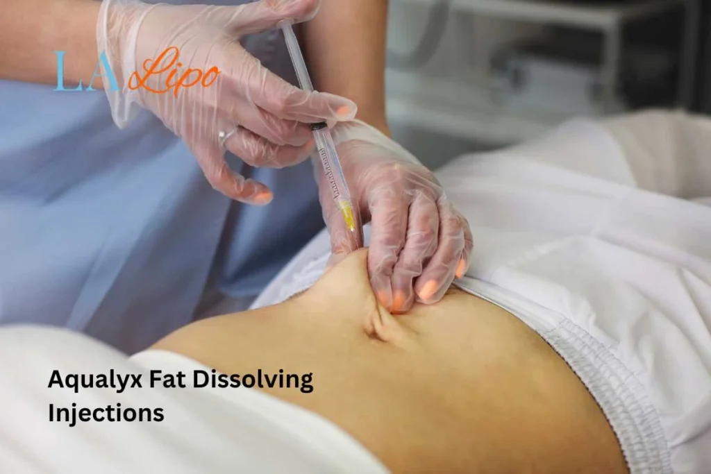 woman having fat dissolving injections Wantage in the stomach