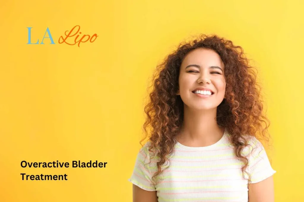 woman smiling about overactive bladder treatment Wantage solutions
