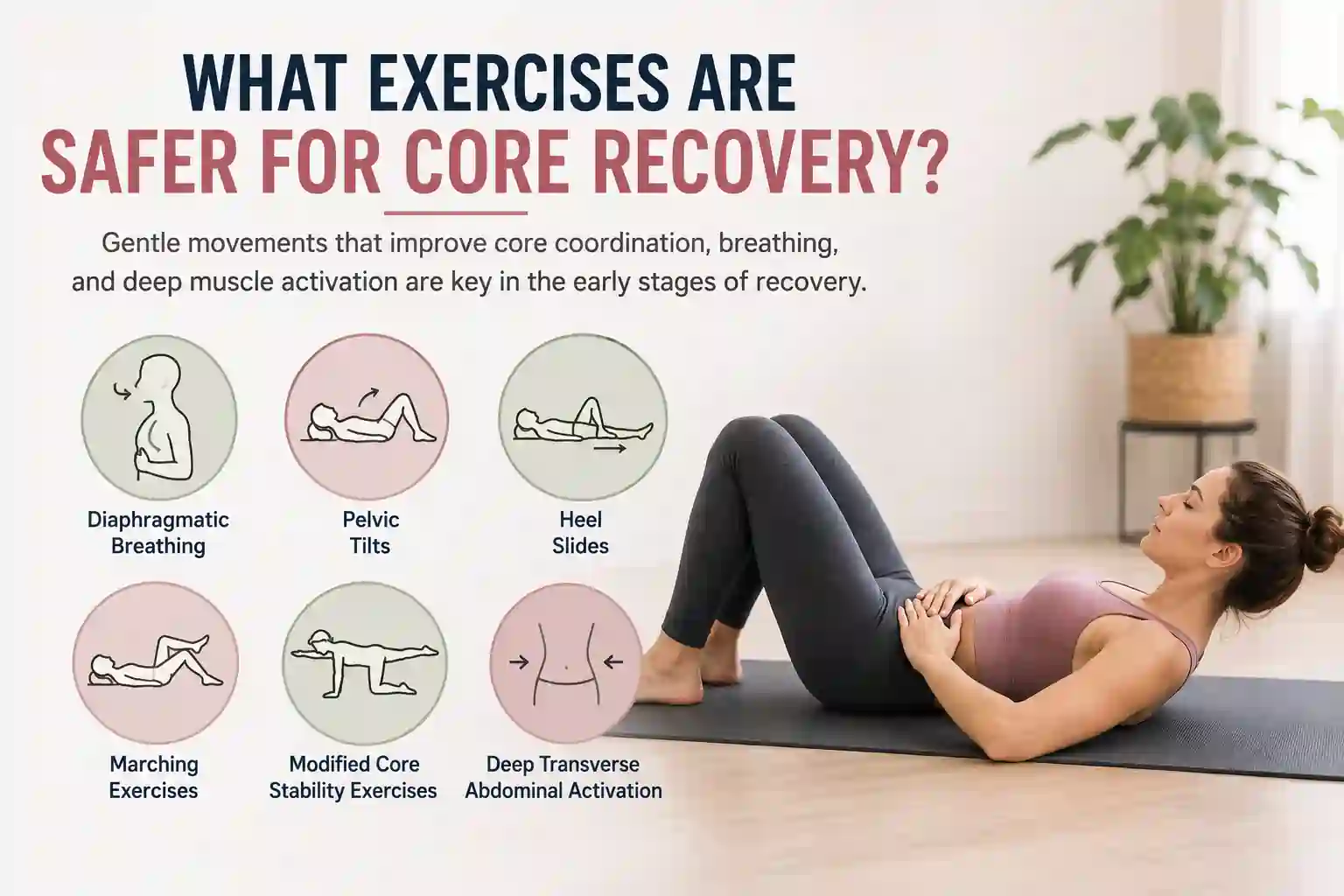 Which exercises may help diastasis recti Wantage?